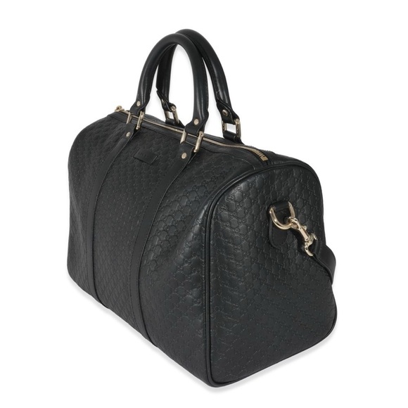 Authentic Gucci Black Microguccissima Medium Joy Boston - Picture 1 of 6